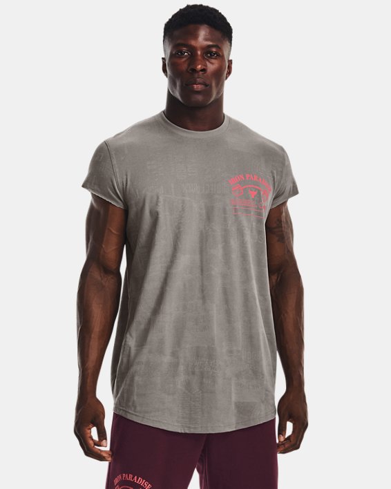 Men's Project Rock Show Your Gym Short Sleeve in Gray image number 0